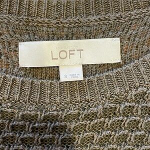 LOFT Olive Textured Knit Top